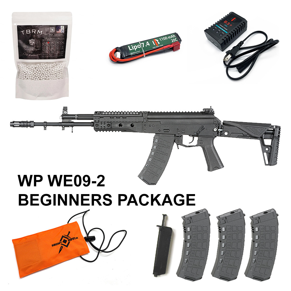 Beginners Bundle FOXTROT - Well Pro WE09-2 AK-12 AEG - 30 rps ETU